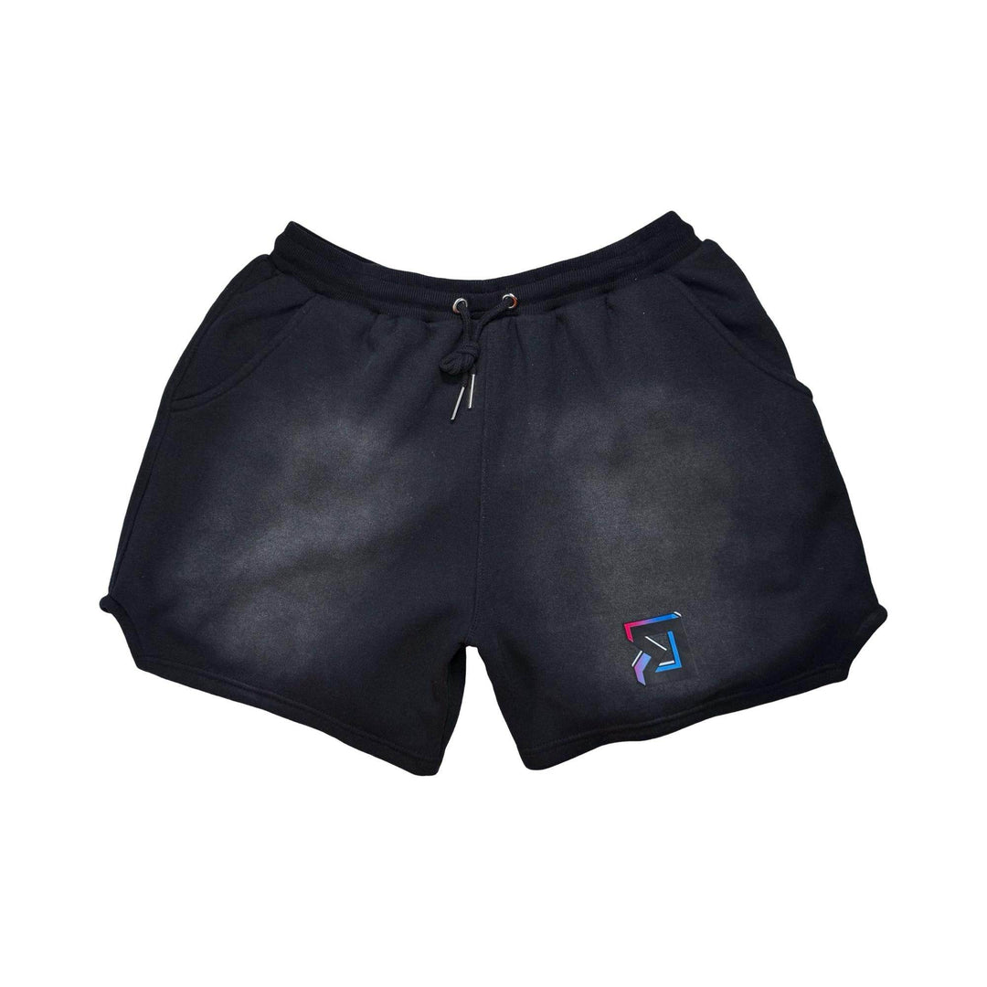BLACK Acid Jogger Shorts | Premium Acid Wash Sweat Shorts - by Trap'N Shorts Trap'n Shorts