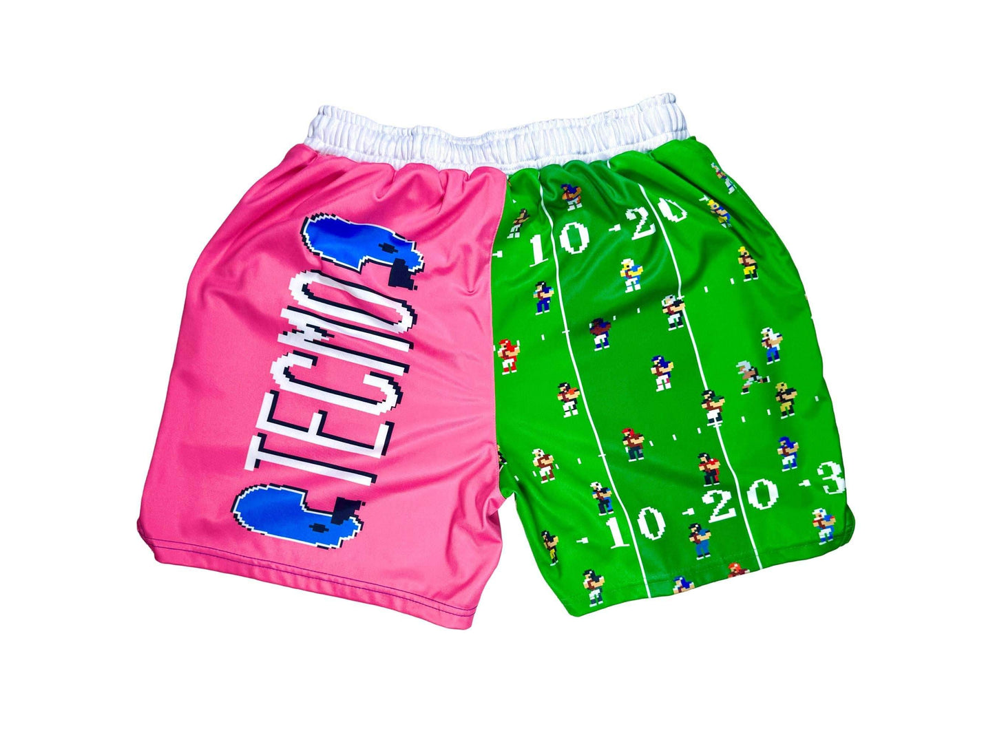 RETRO/TECMO BOWL Dry-Fit Basketball Shorts ๐ฅ ๐๐ฉท๐ต๐ - Trap'n Shorts