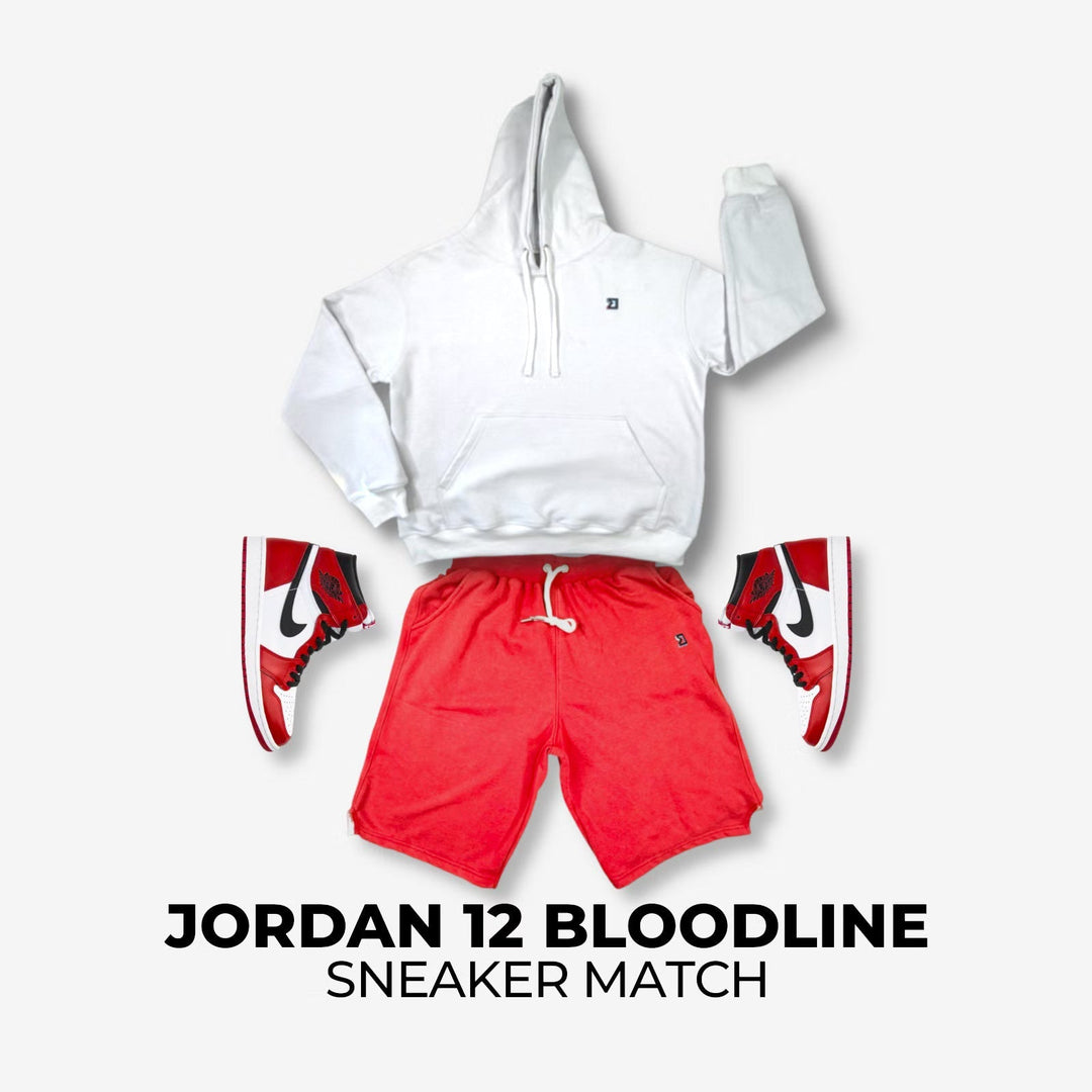 Jordan 1 Chicago x Red Jogger White Hoodie Sneaker Match