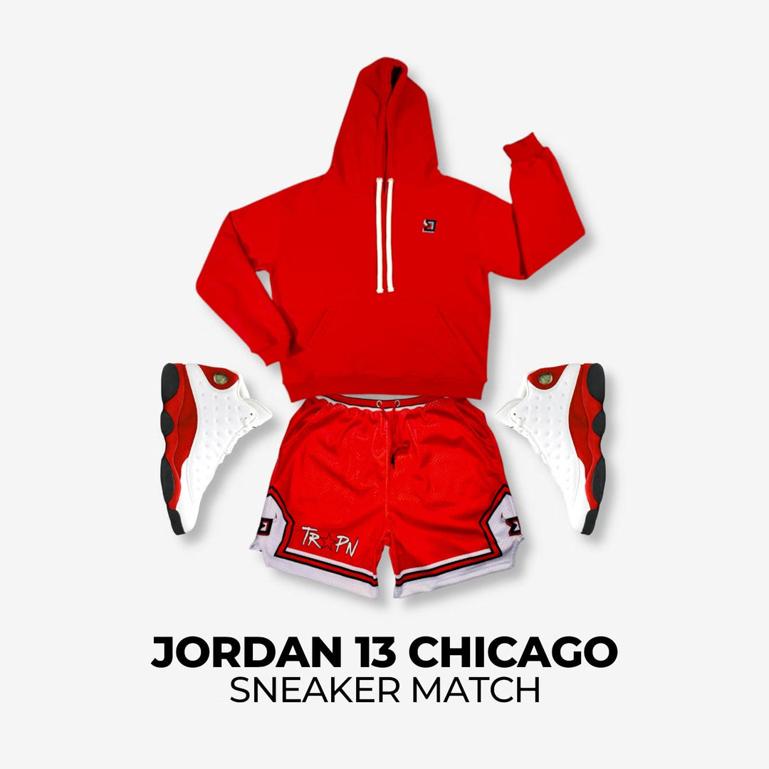 Jordan 13 True Red x Trap GOAT Sneaker Match