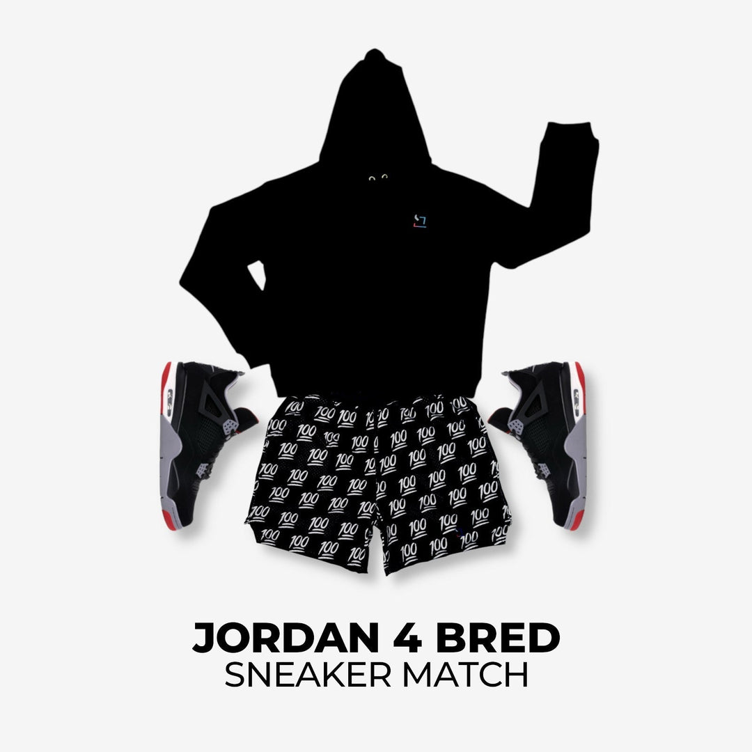 Jordan 4 Bred x 100 Sneaker Match