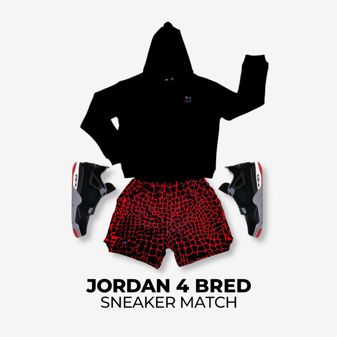 Jordan 4 BRED x Zombie Bred Sneaker Match