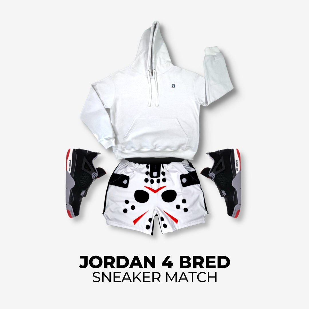 Jordan 4 BRED x Jason Mask Sneaker Match