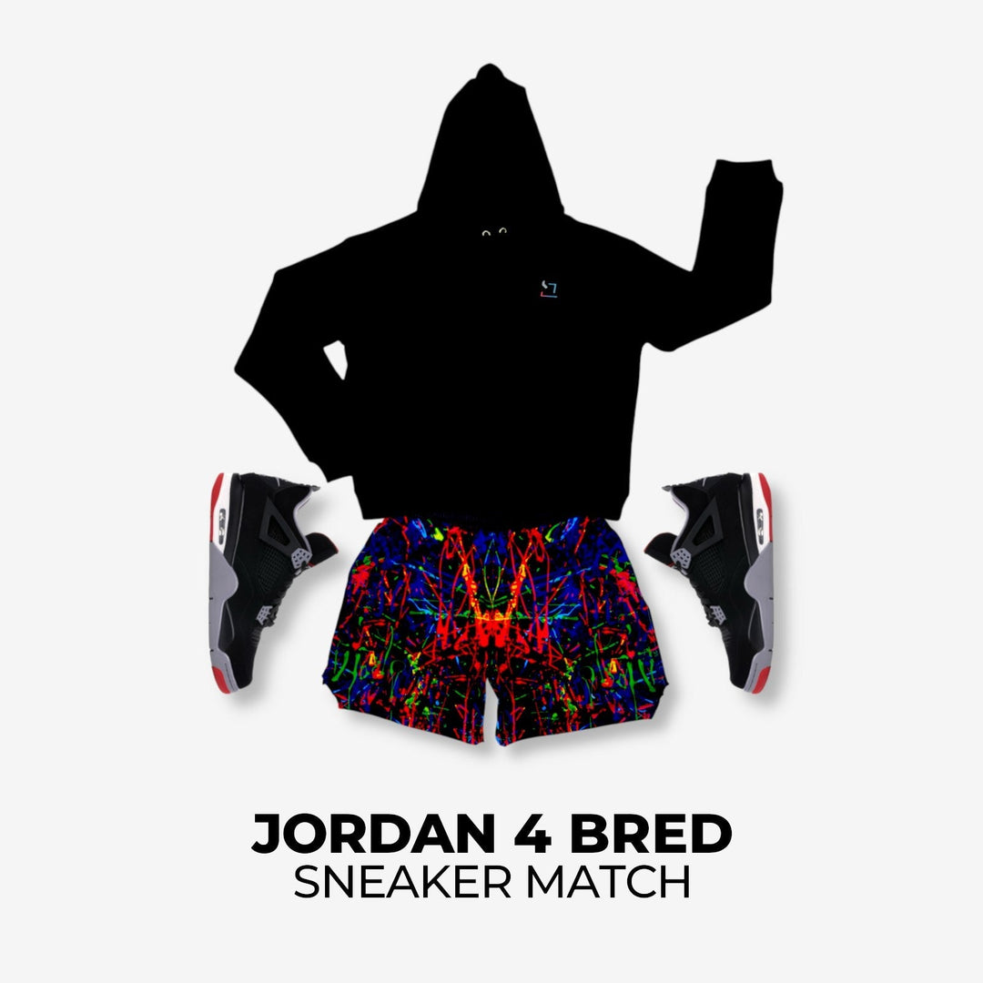 Jordan 4 BRED x PAINTd Sneaker Match
