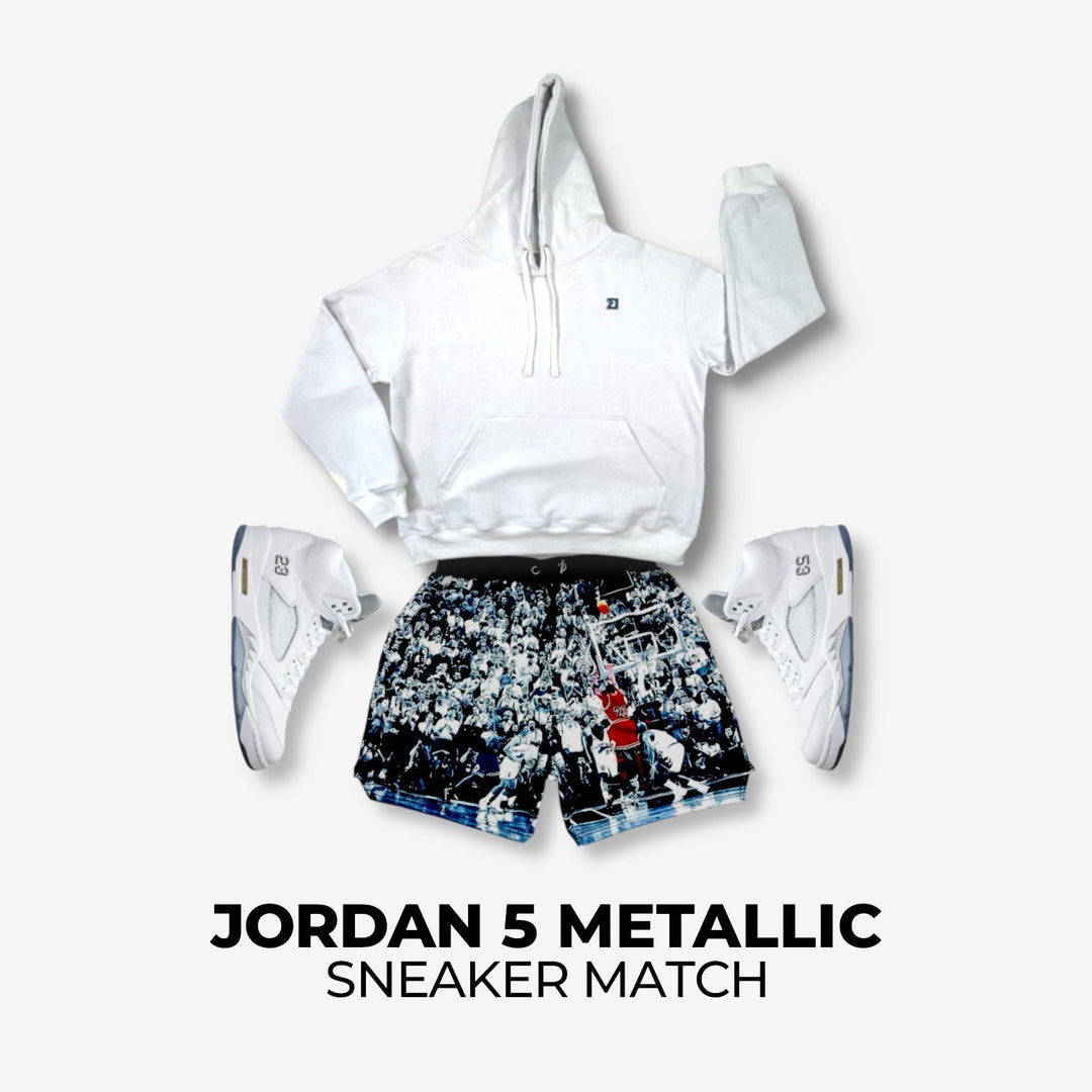Jordan 5 White Metallic x Game Winner PRO Sneaker Match