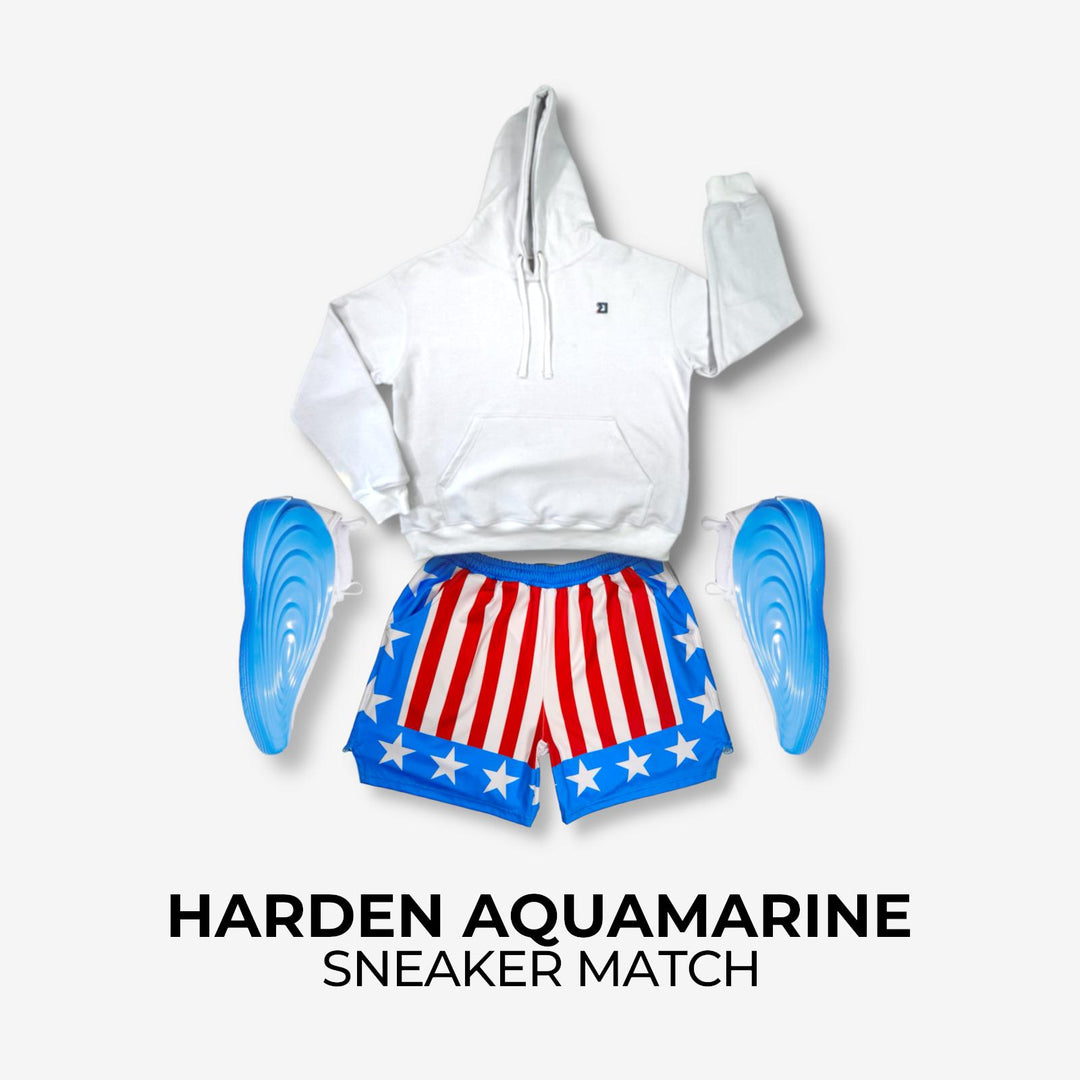 Harden 10 Aquamarine x Apollo Sky Sneaker Match