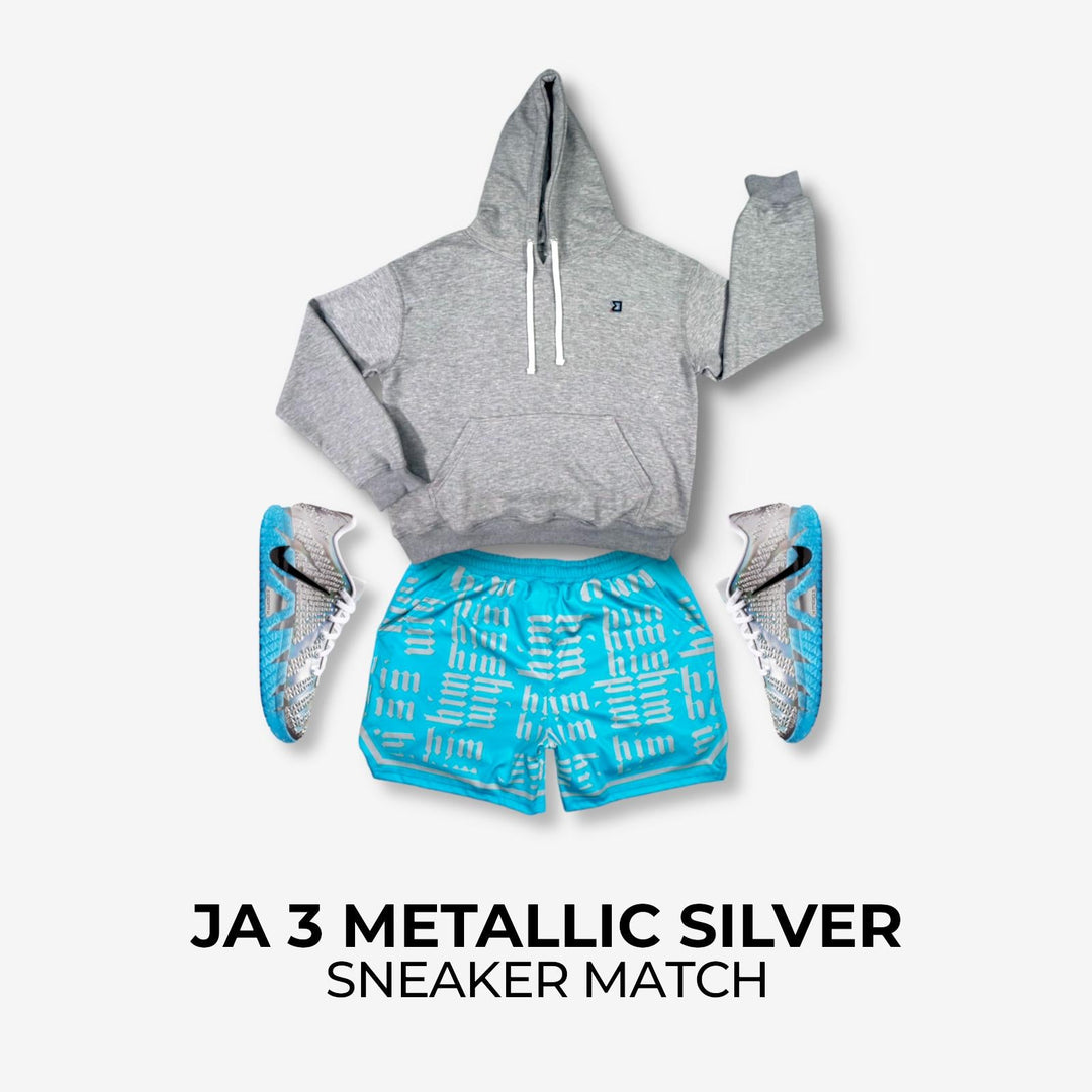 Ja 3 Jurassic Metallic Silver x HiM Sneaker Match