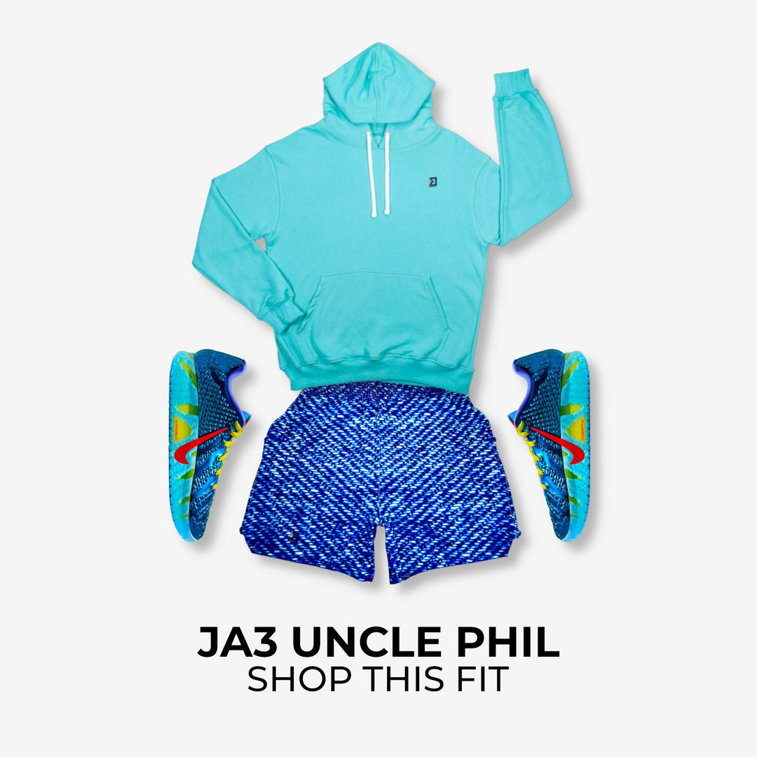 Ja Morant 3 Uncle Phil x Indigo Zoom Sneaker Match