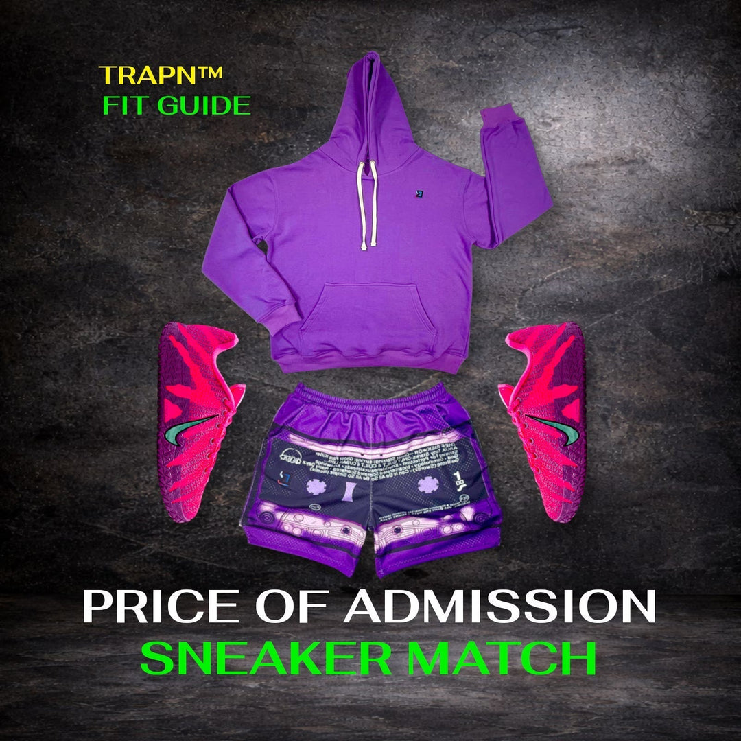 Ja Admission x TRAPN™ Purple Tape Sneaker Match Fit Guide