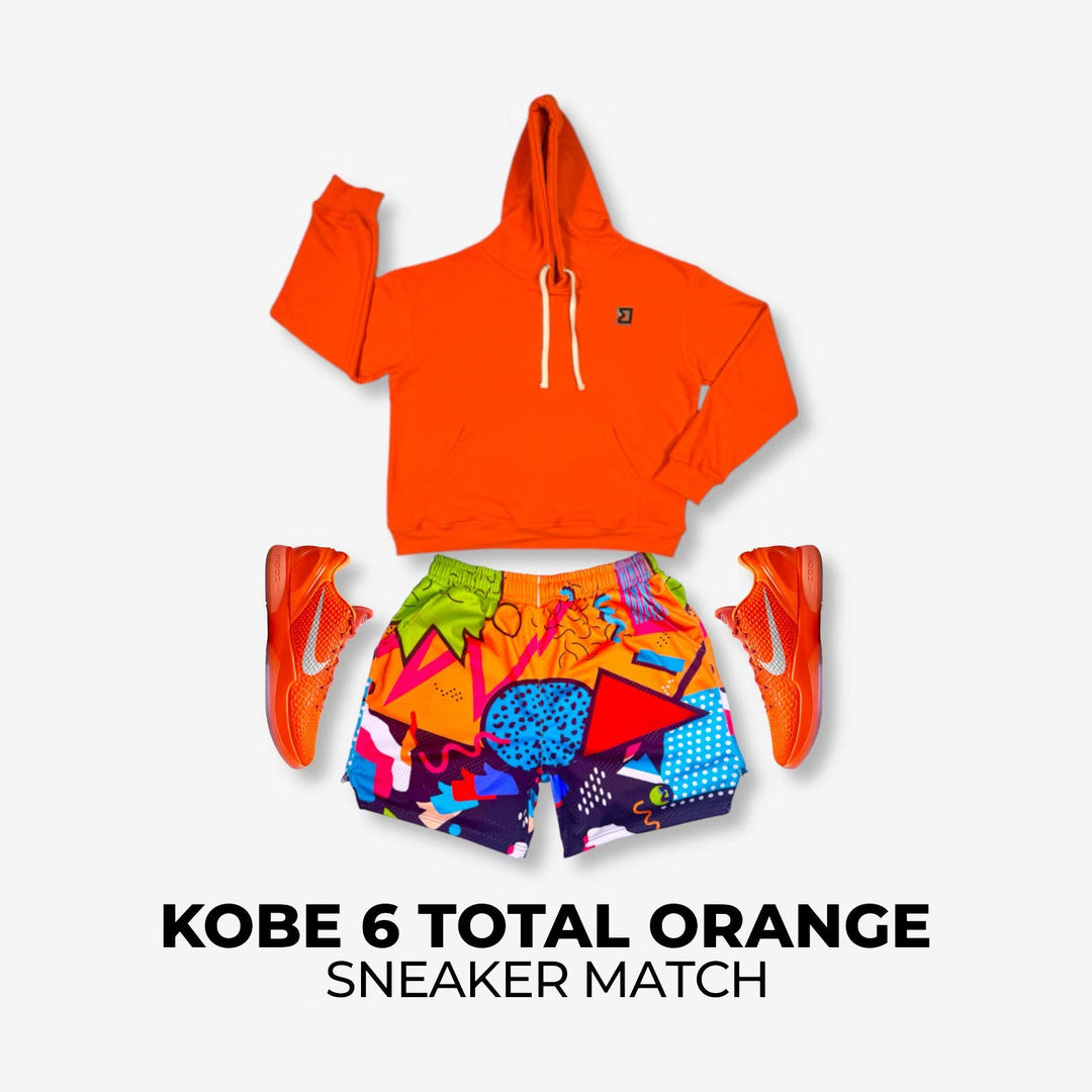 Kobe Total Orange + Saved x Bell Sneaker Match Fit Guide