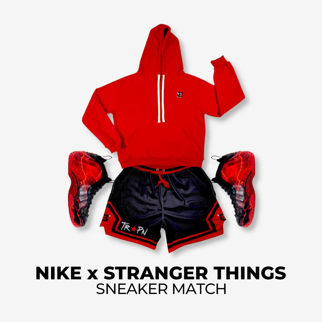 Stranger Things Foamposite x Trap Bull Sneaker Match