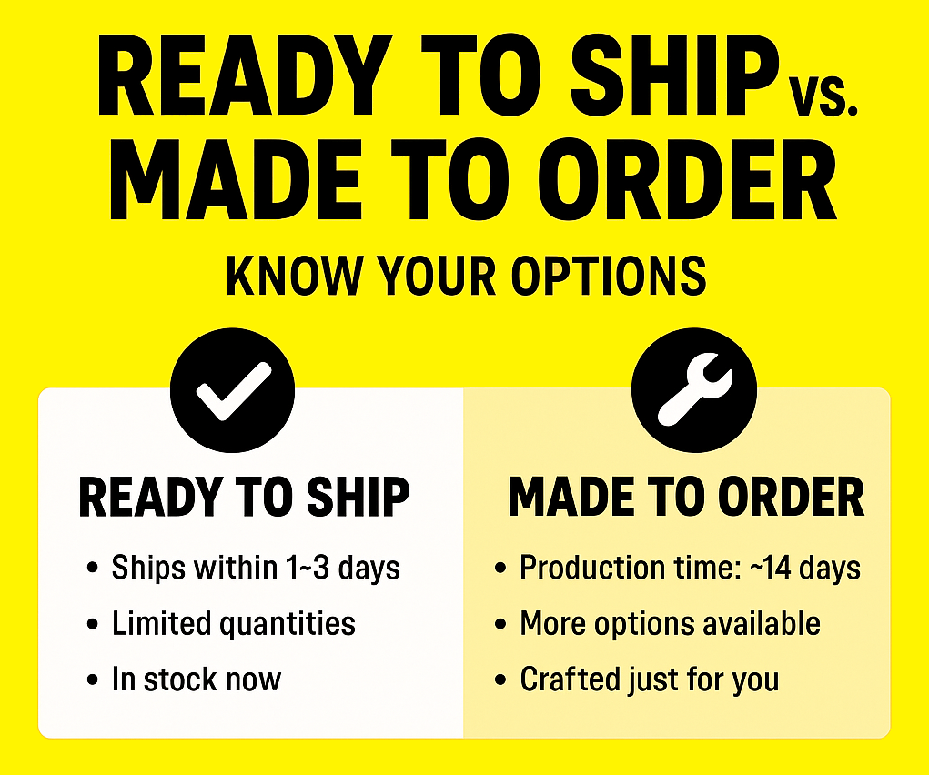 What “Ready to Ship” vs. “Made to Order” Means for You - Trap'n Shorts