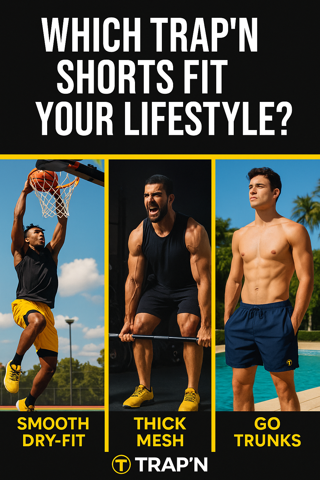 Which Trap’N Shorts Material Is Right for You? - Trap'n Shorts