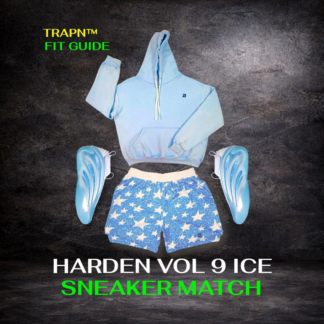 Harden Volume 9 Ice Metallic x TRAPN™ Snowstars Sneaker Match Fit Guide
