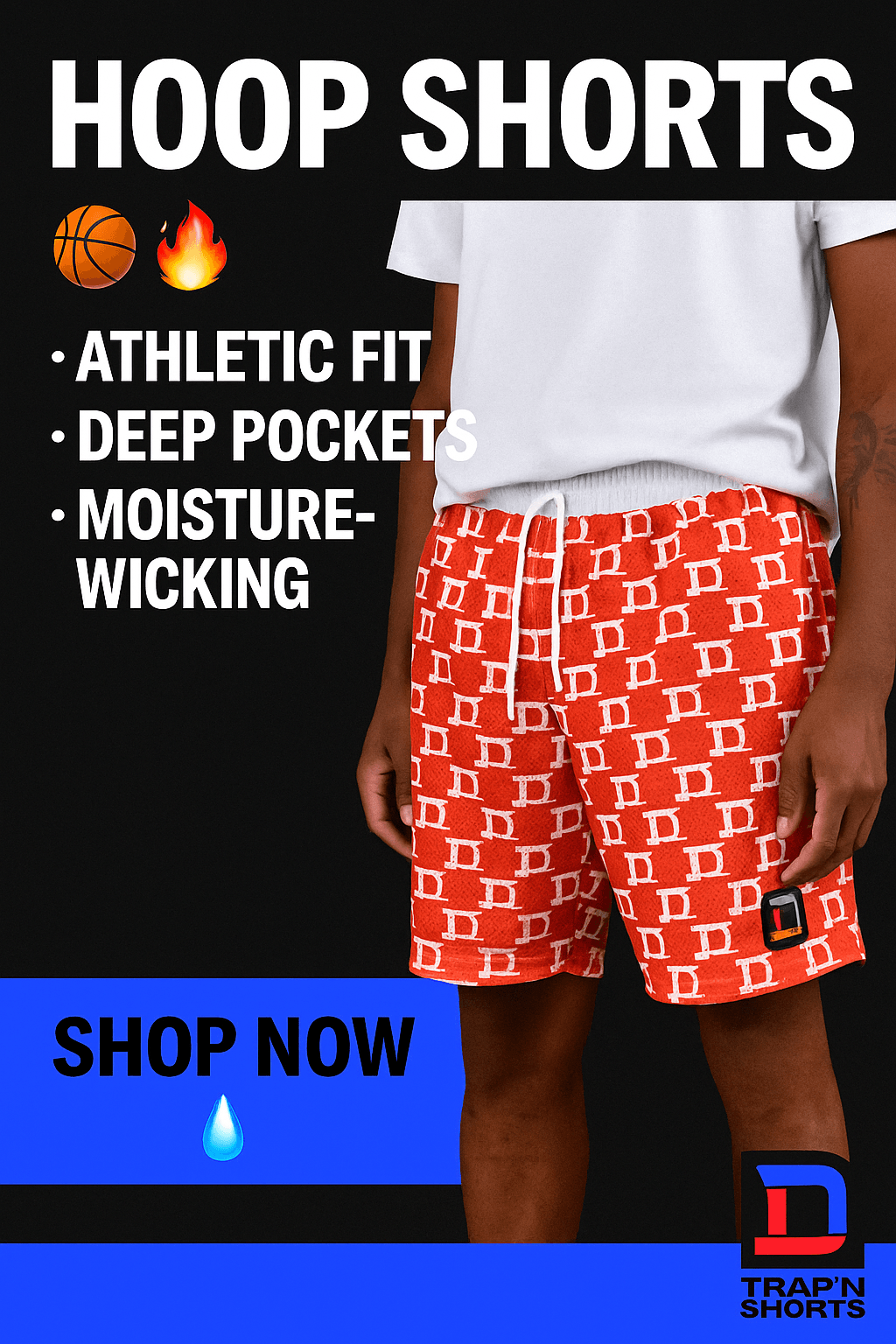 HOOP SHORTS 🏀💧 - Trap'n Shorts