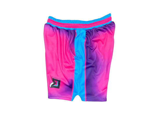 UN1CORN Dry-Fit Athletic Shorts | Pink & Sky Blue 🦄🔥 - Trap'n Shorts
