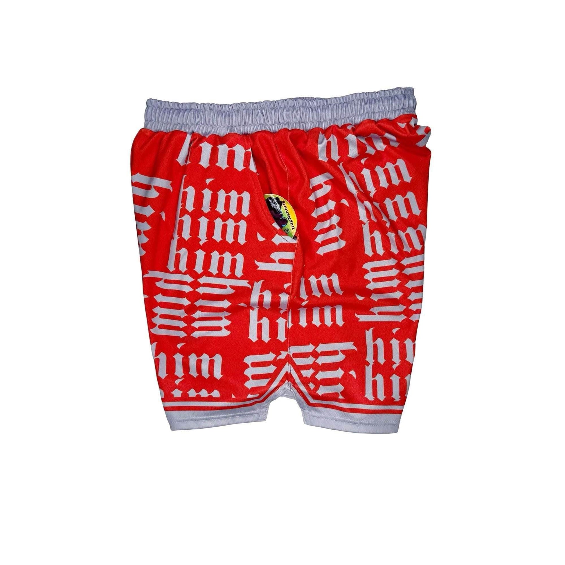 HiM Dry-Fit Shorts - BUCKEYE Colorway 🔴⚪🏀🔥 - Trap'n Shorts