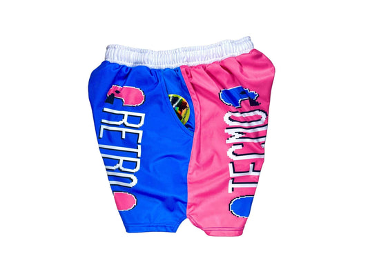 RETRO/TECMO BOWL Dry-Fit Basketball Shorts 🔥 🏈🩷🔵💚 - Trap'n Shorts