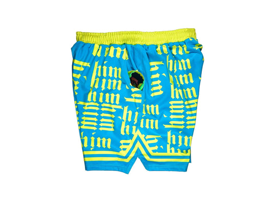 HiM Basketball Shorts – AGAVE Colorway 🌊⚡🏀 - Trap'n Shorts