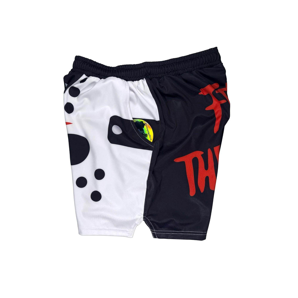 Basketball Shorts – Soft Quick Dry (Hockey Mask Graphic) Trap'n Shorts