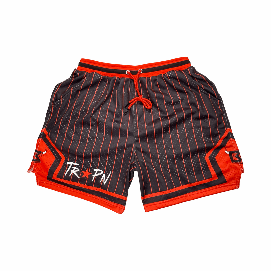 TRAP STRIPES | Authentic Pro Mesh Basketball Shorts Trap'n Shorts