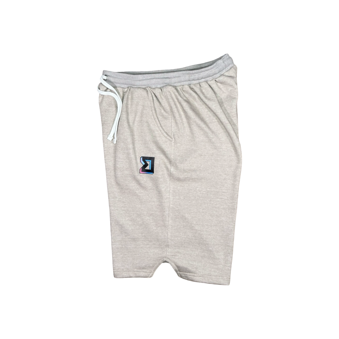 Premium Tan Jogger Shorts – Breathable Loopback Non-Fleece Trap'n Shorts