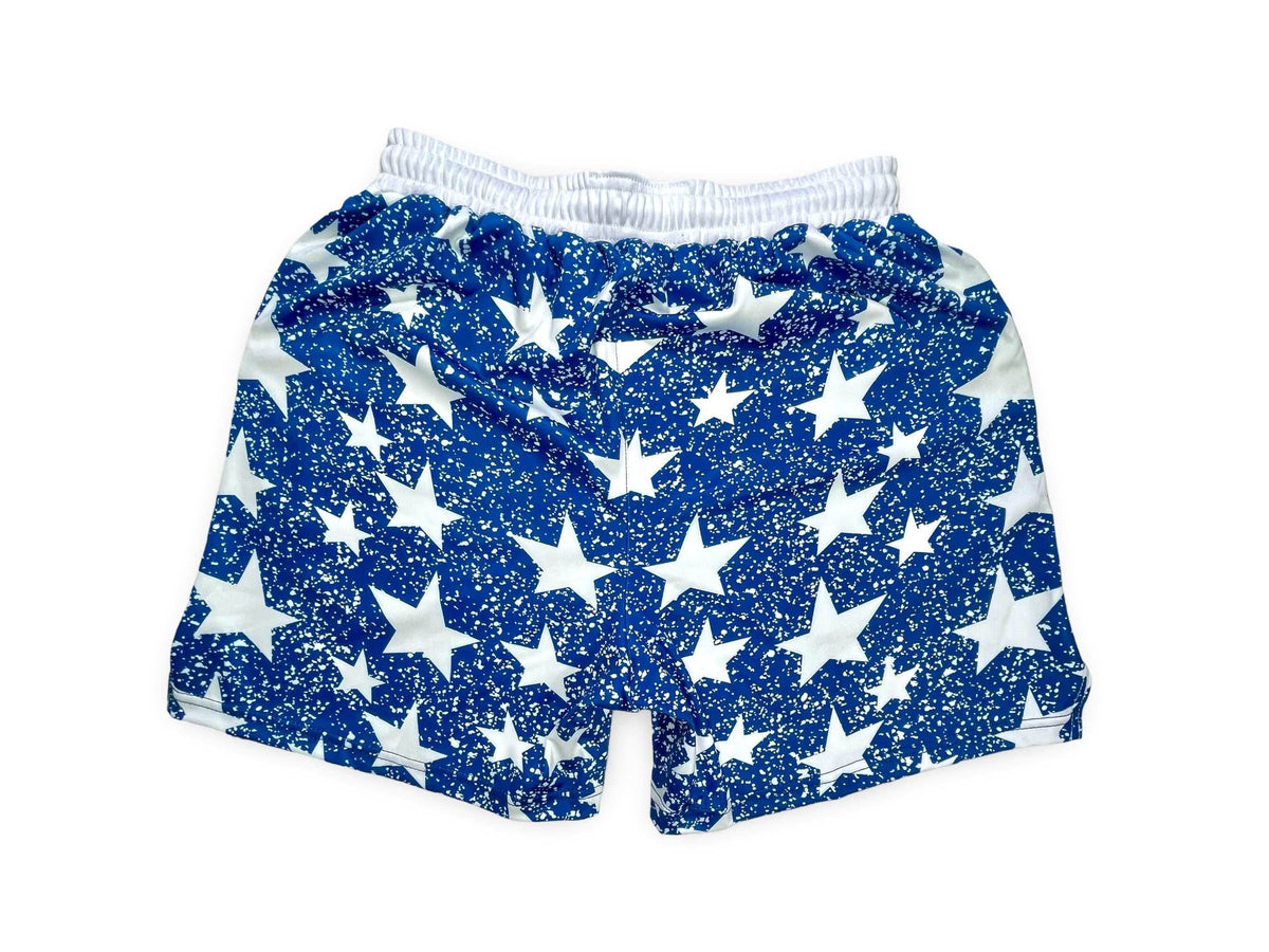 Basketball Shorts – Soft Quick Dry (SnowStars Navy) Trap'n Shorts