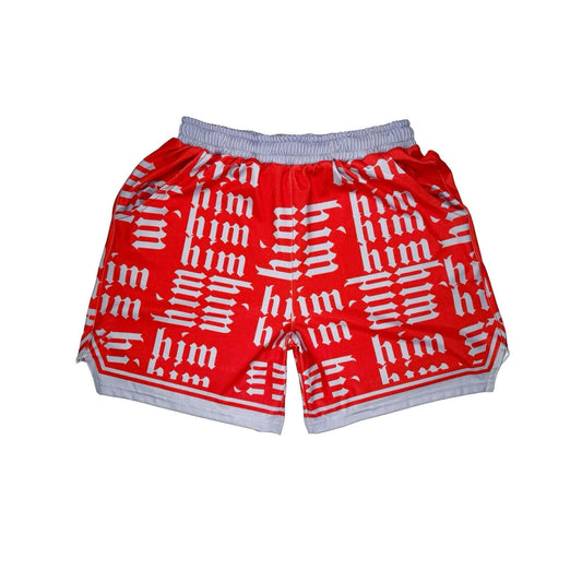 HiM Dry-Fit Shorts - BUCKEYE Colorway 🔴⚪🏀🔥 - Trap'n Shorts