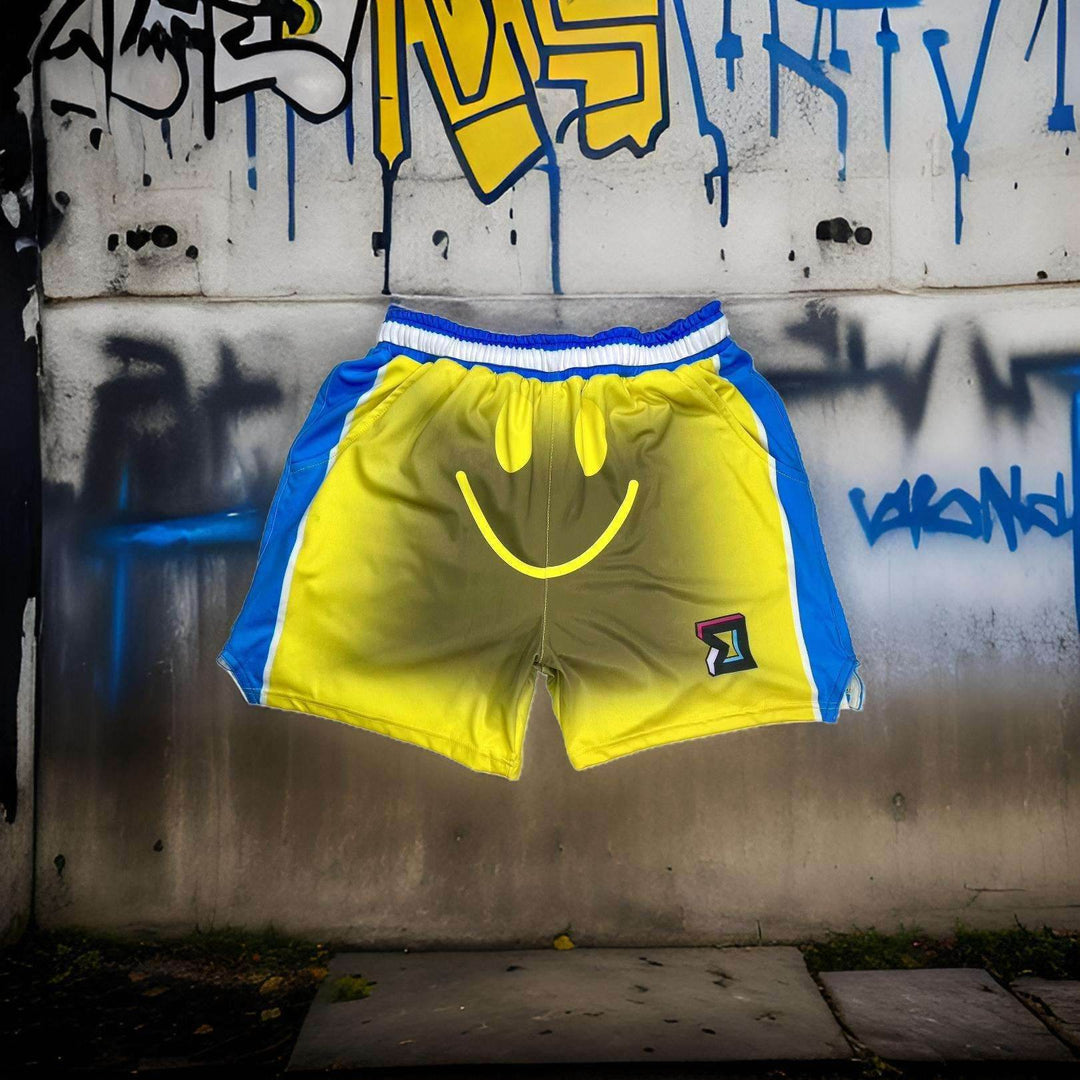 SM1L3Y Soft Dry-Fit Basketball Shorts 😊🏀💛 - Trap'n Shorts