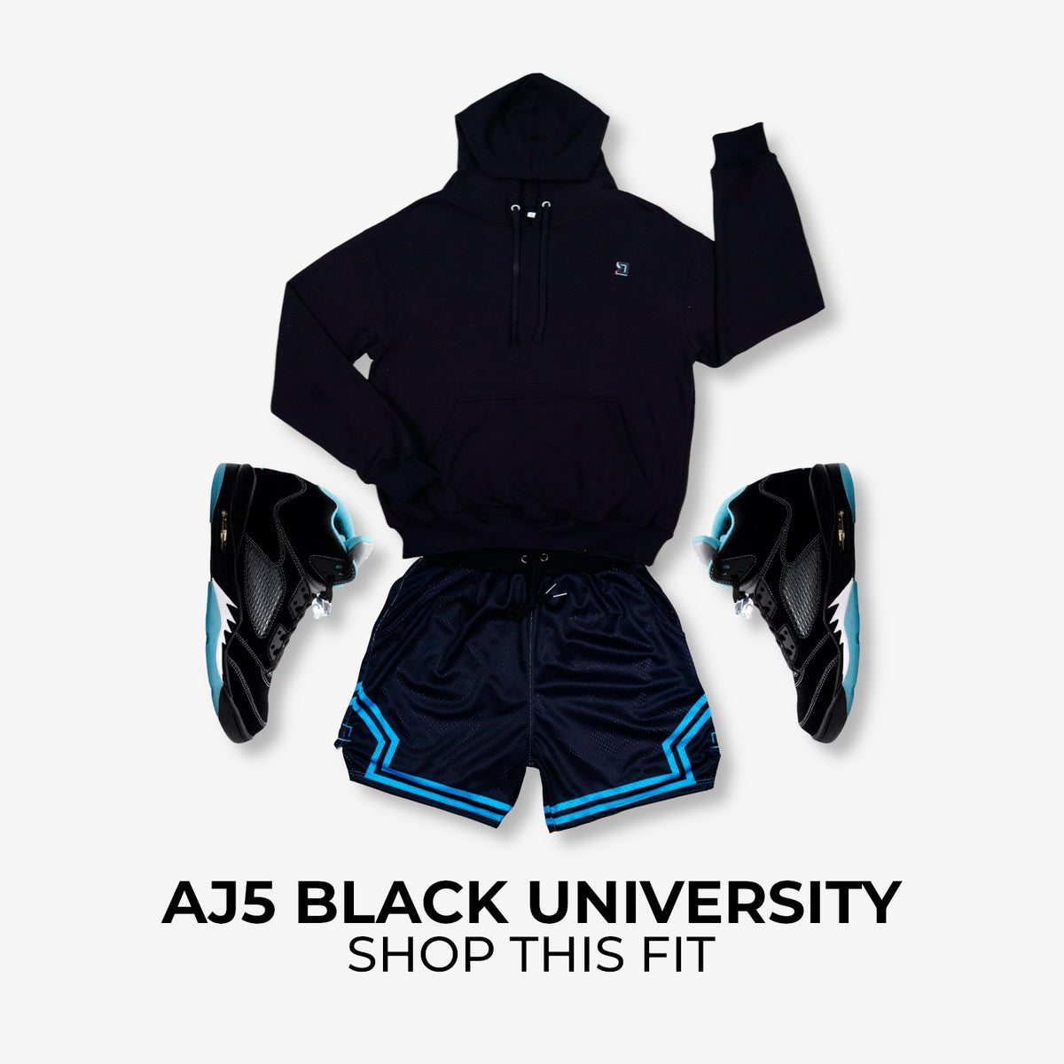 Jordan 5 Black University Match