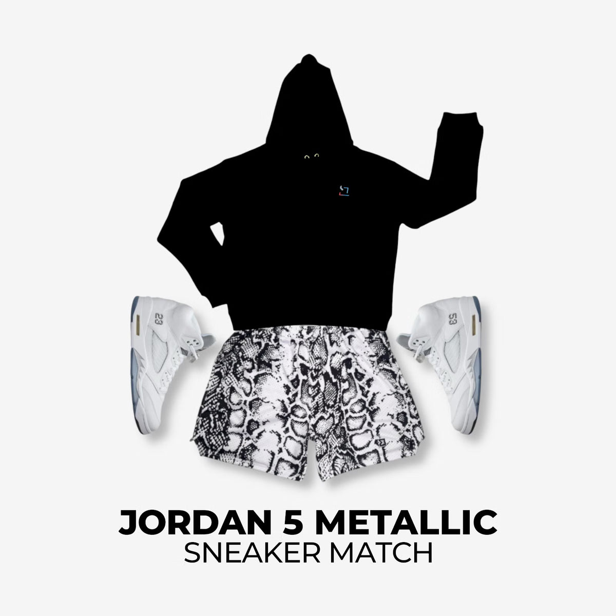 Jordan 5 White Metallic Match