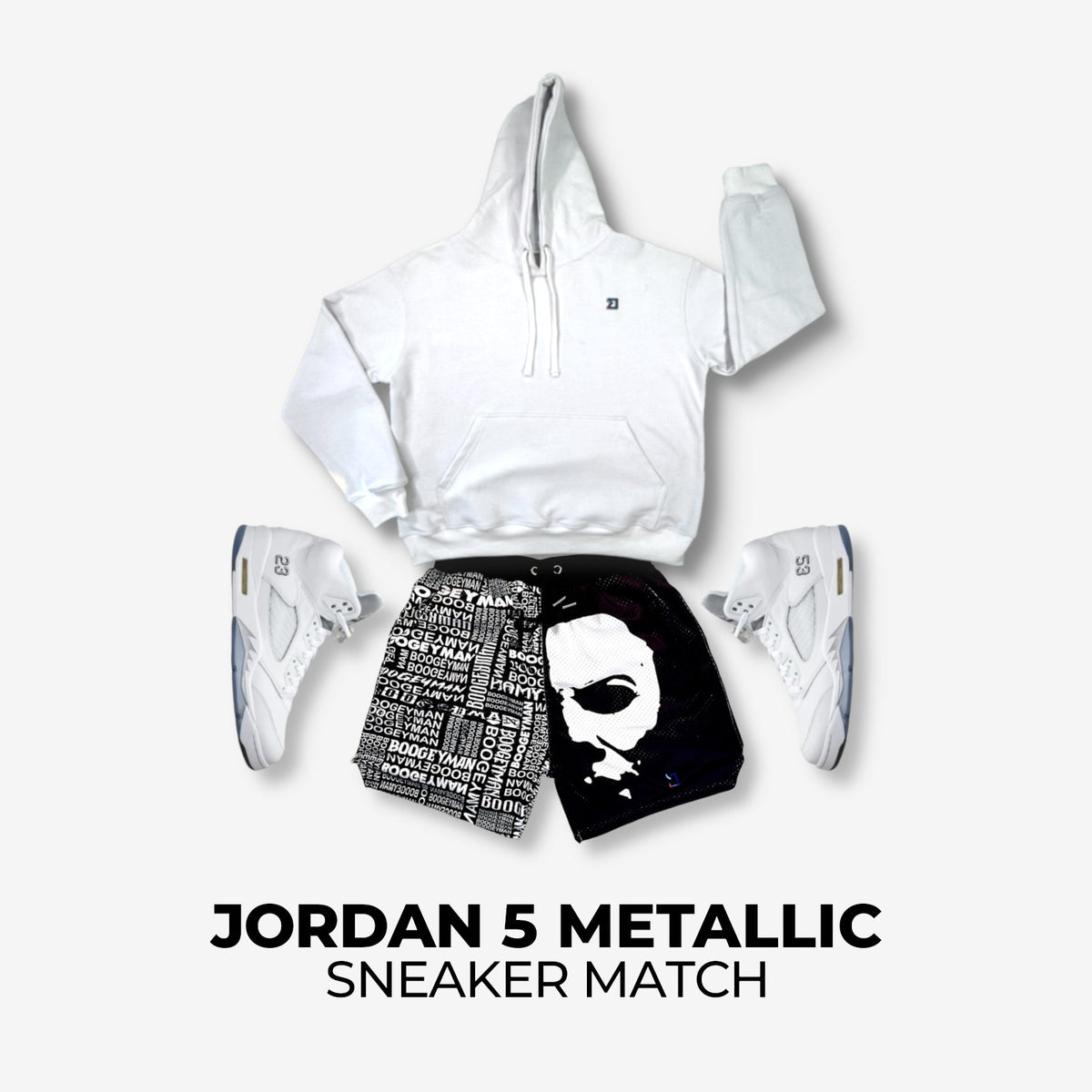 Jordan 5 White Metallic Match