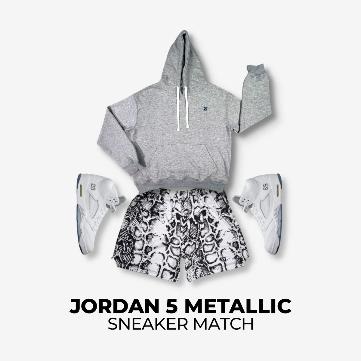 Jordan 5 White Metallic Match