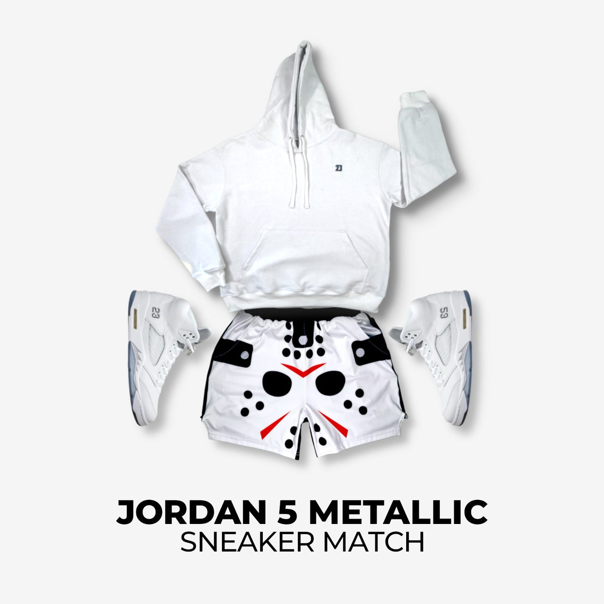 Jordan 5 White Metallic Match
