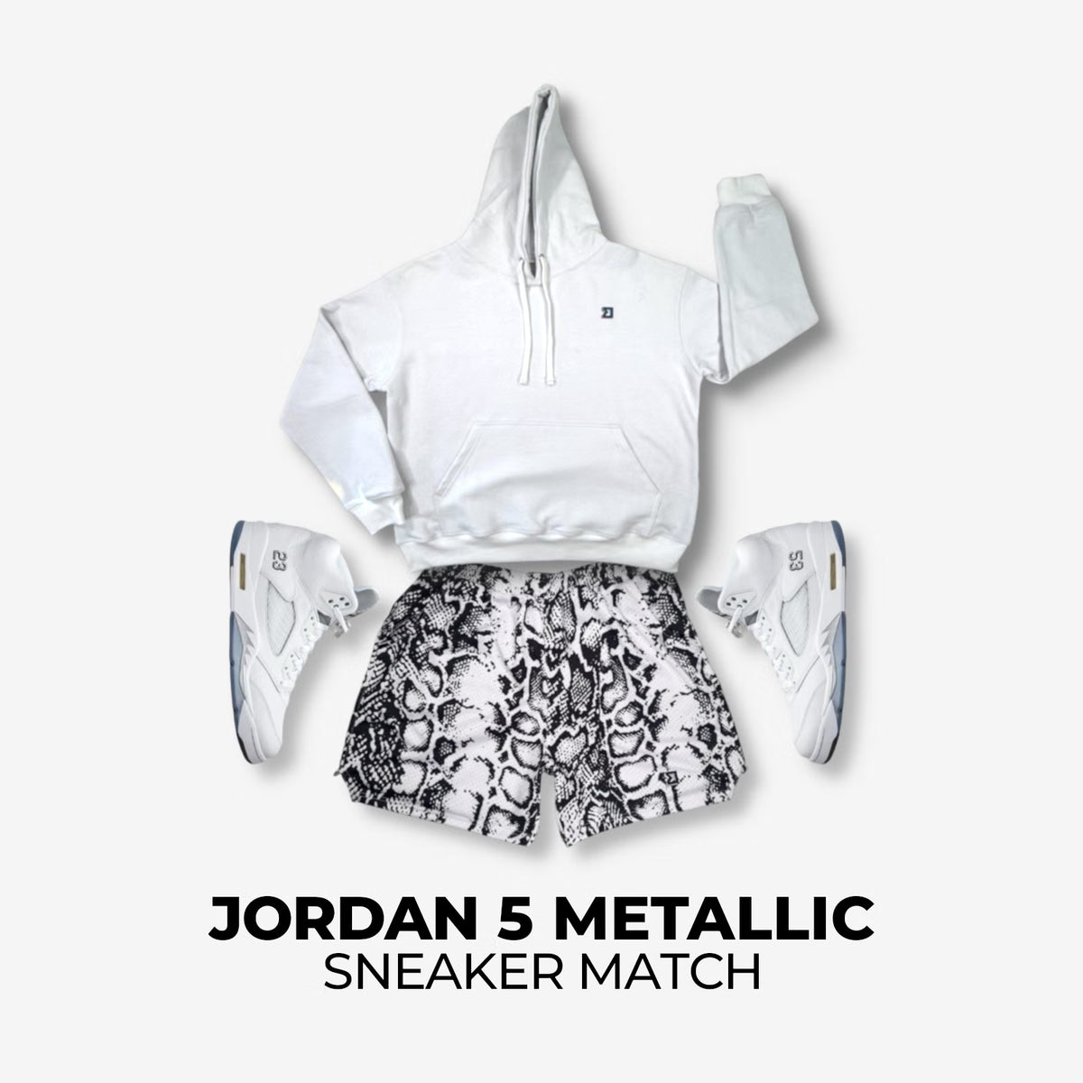 Jordan 5 White Metallic Match