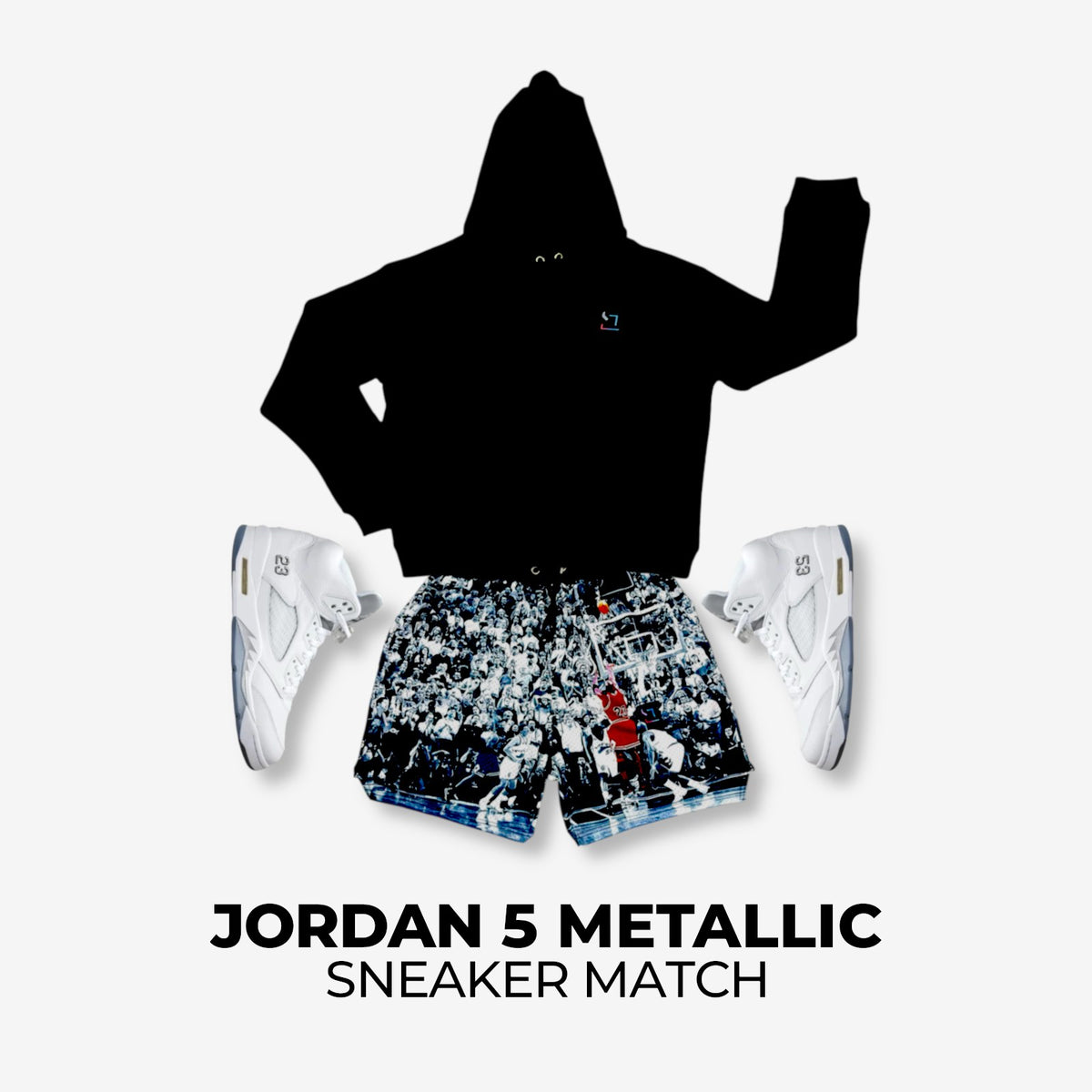 Jordan 5 White Metallic Match