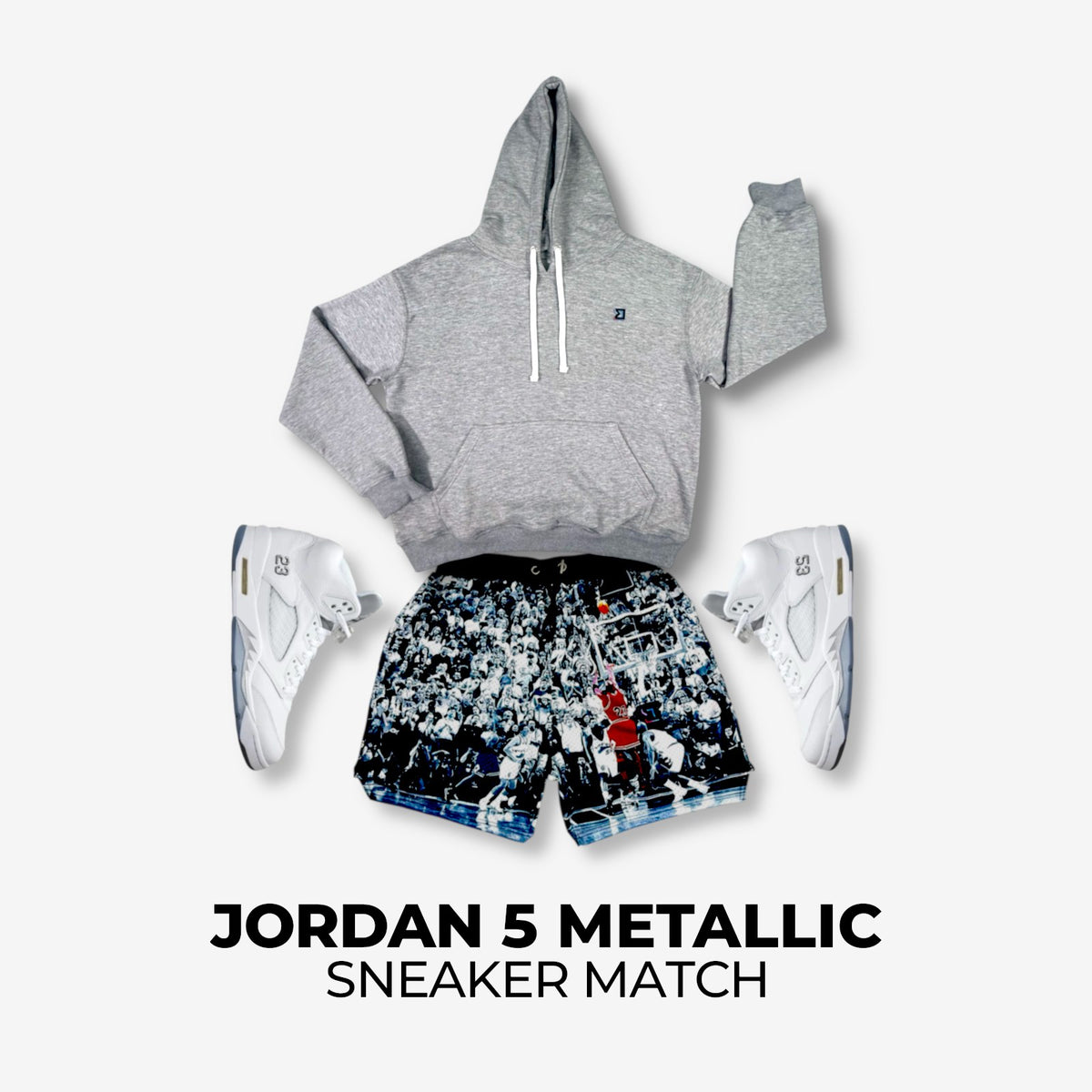 Jordan 5 White Metallic Match