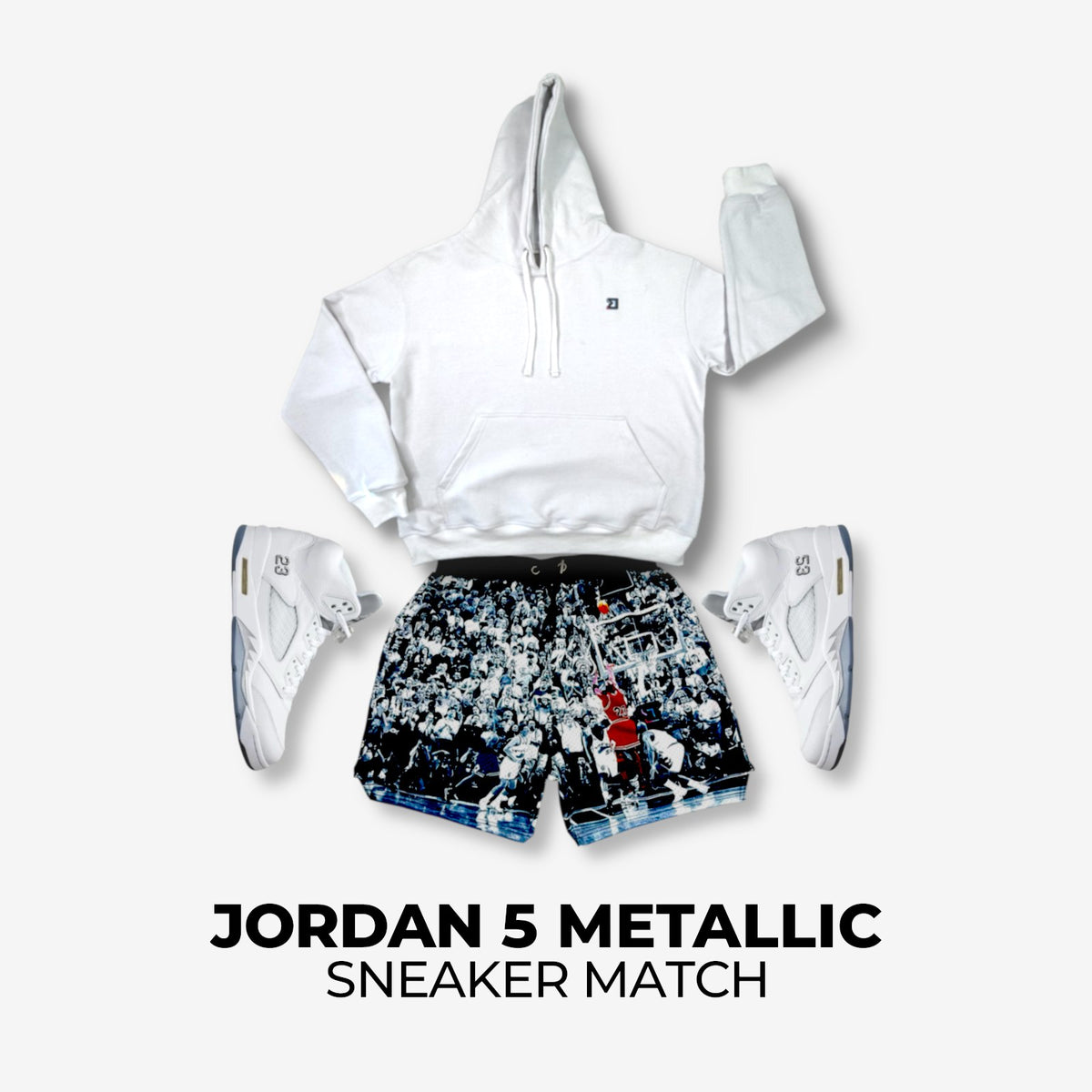 Jordan 5 White Metallic Match