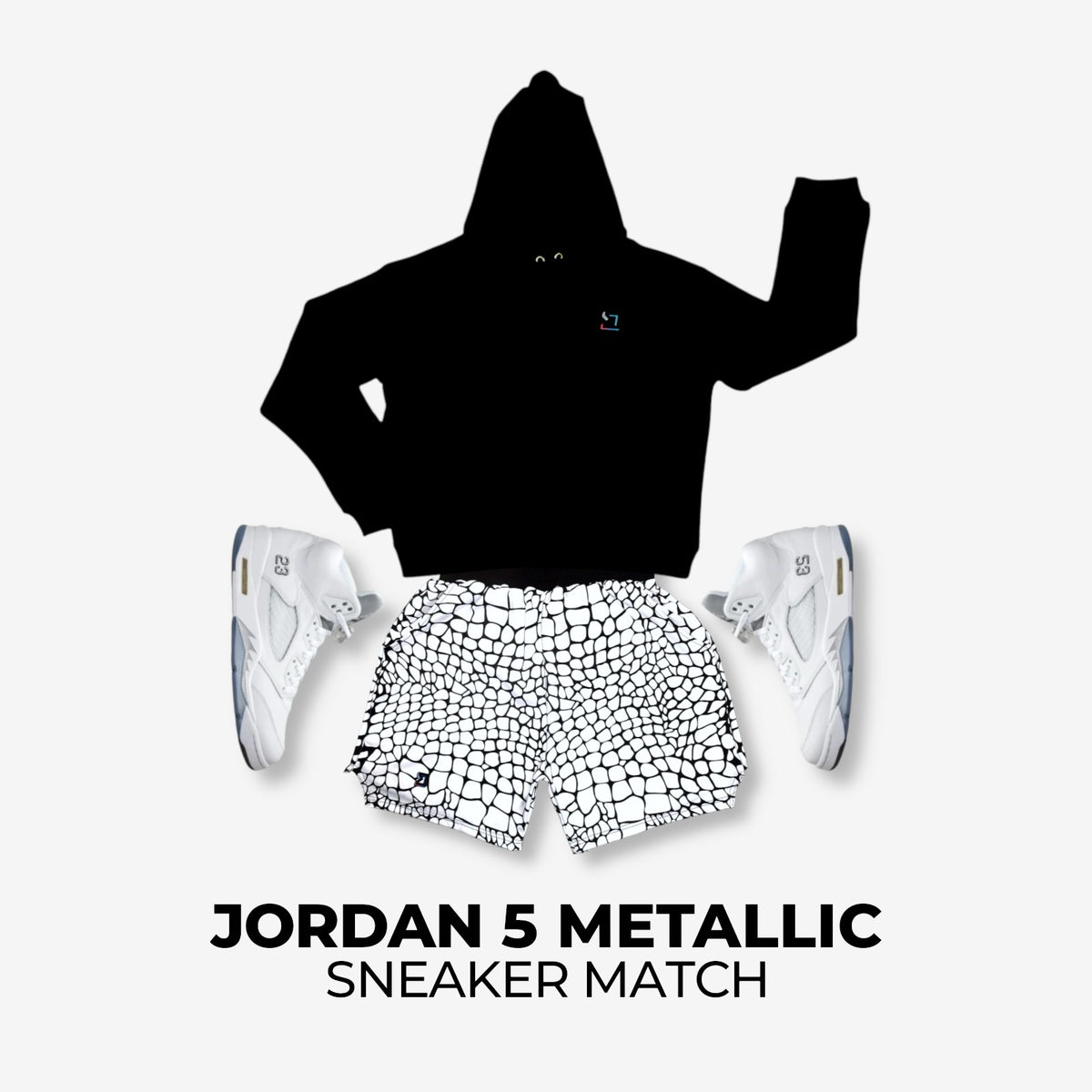 Jordan 5 White Metallic Match