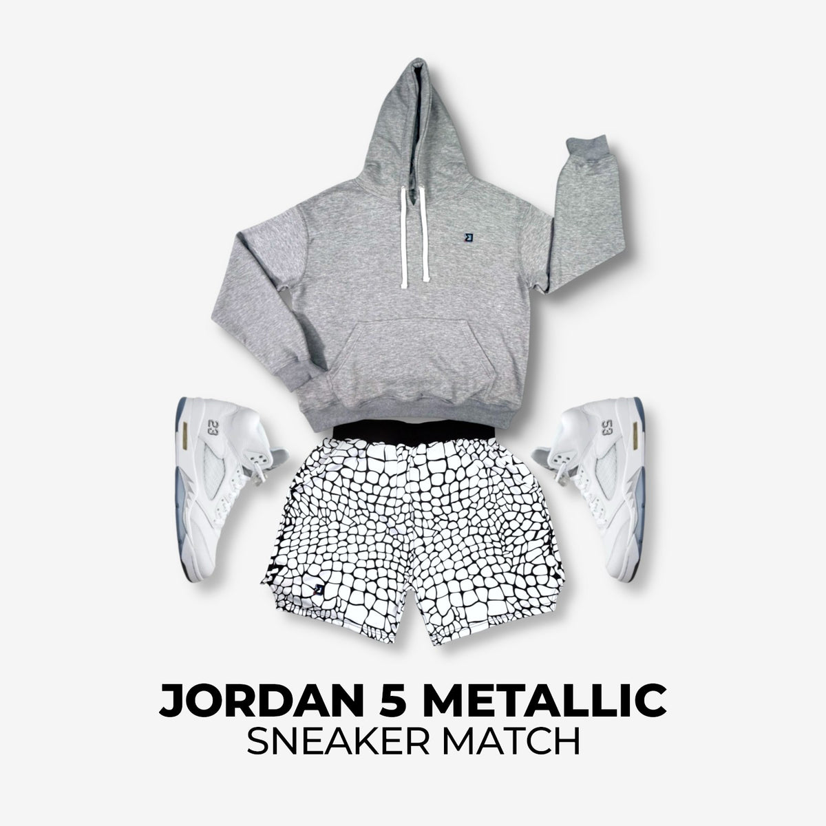 Jordan 5 White Metallic Match