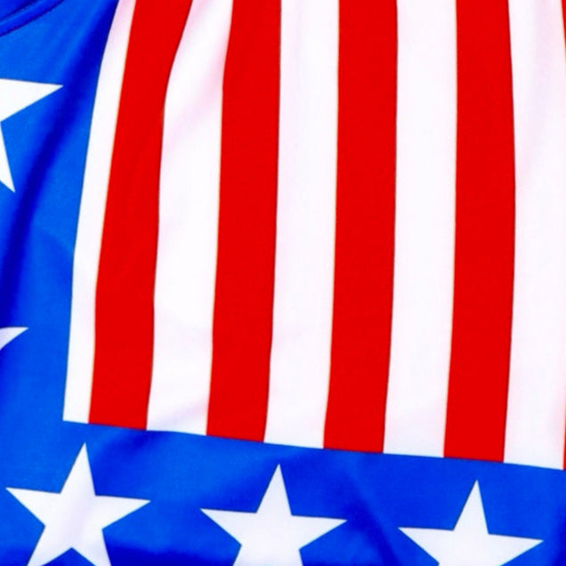 Apollo Red White and Blue Athletic Soft Dry-Fit Shorts
