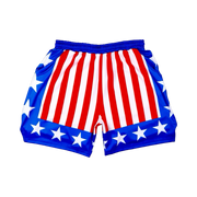 Apollo Red White and Blue Athletic Soft Dry-Fit Shorts