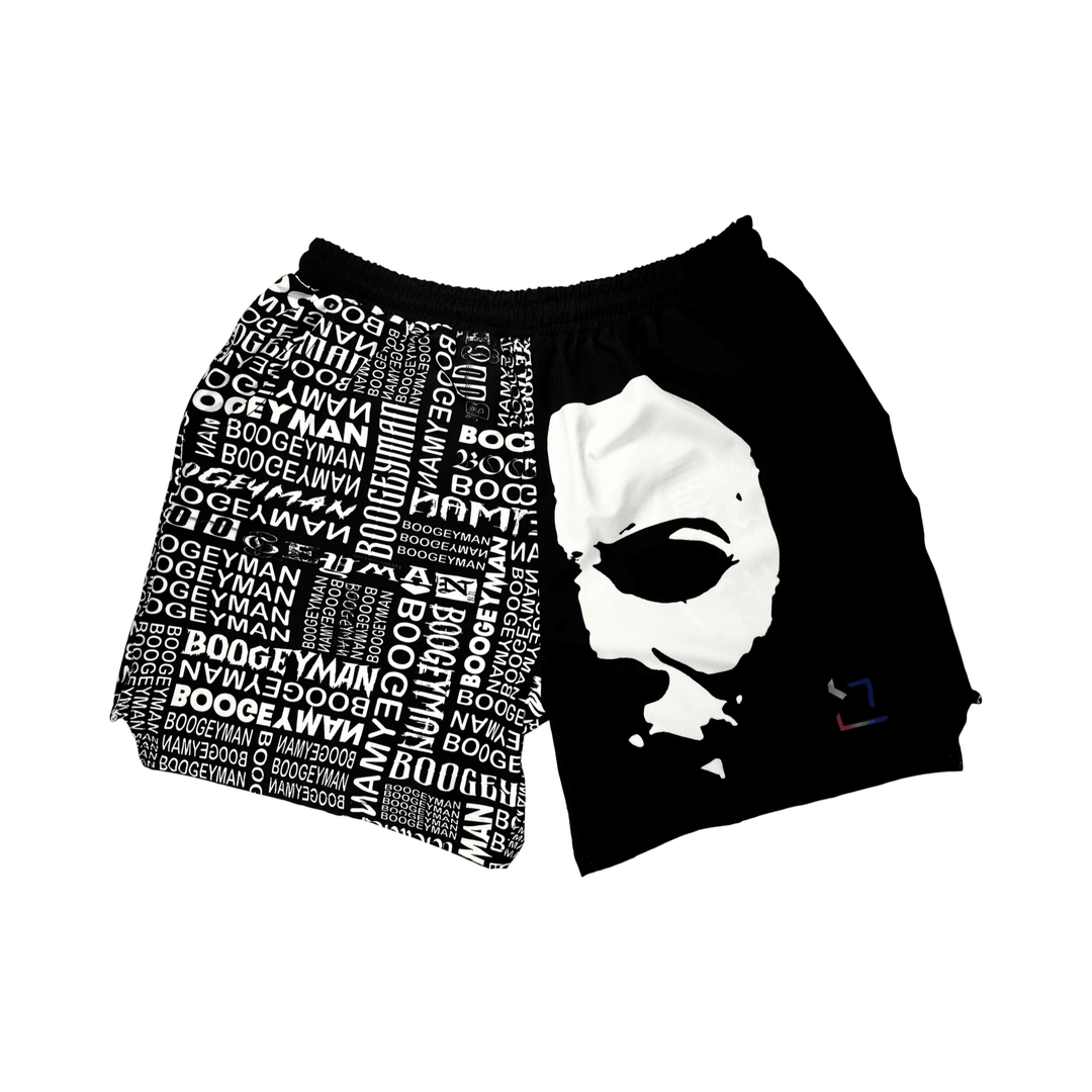 BOOGEYMAN Black | Quick-Dry 4-Way Flex Shorts (Water-Repellent)