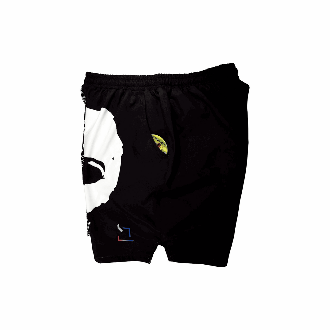 BOOGEYMAN Black | Quick-Dry 4-Way Flex Shorts (Water-Repellent) Trap'n Shorts