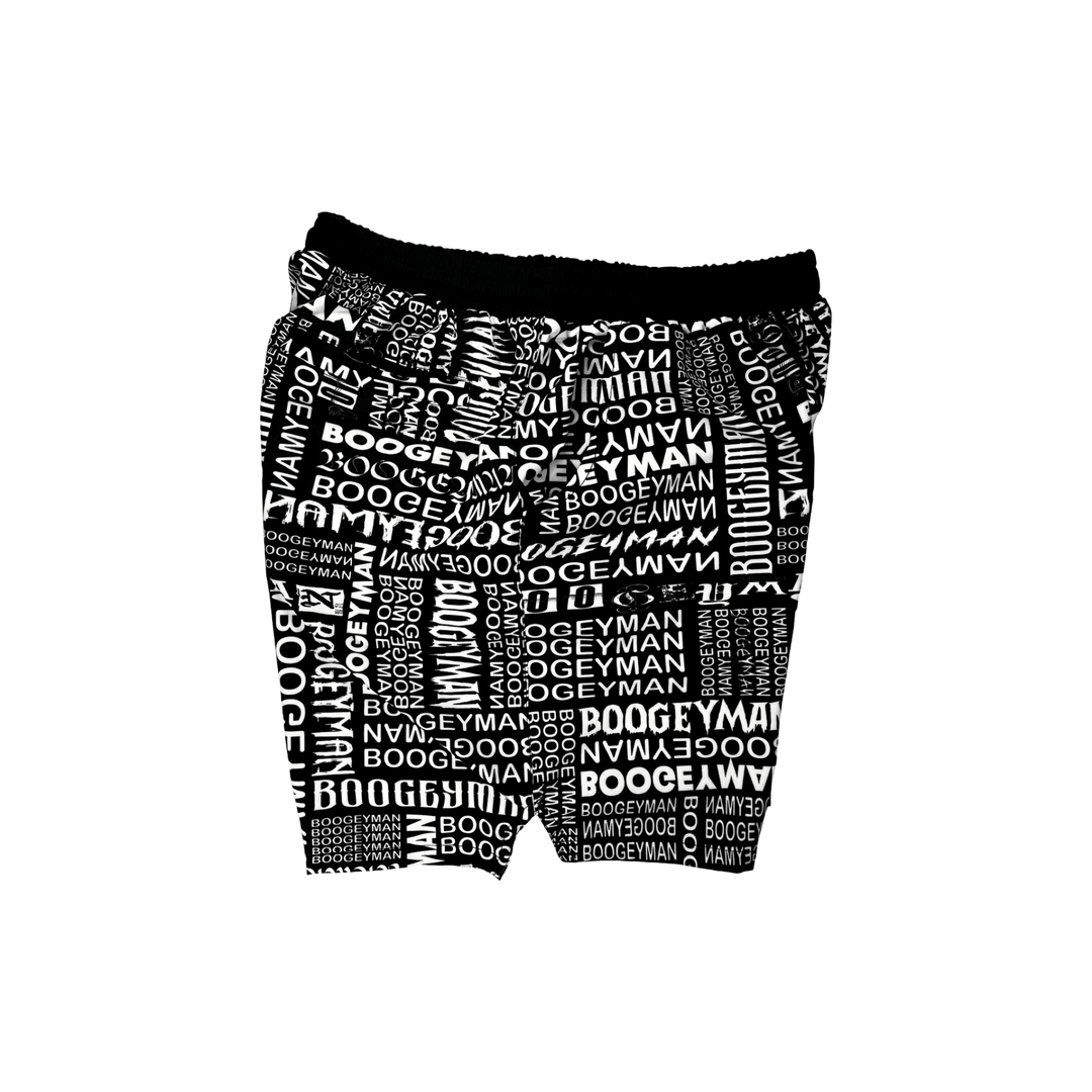 BOOGEYMAN Black | Quick-Dry 4-Way Flex Shorts (Water-Repellent)