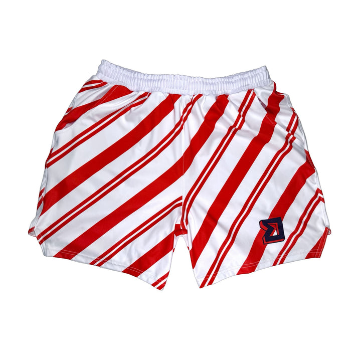 Basketball Shorts – Soft Quick Dry (StripeOut Red) Trap'n Shorts