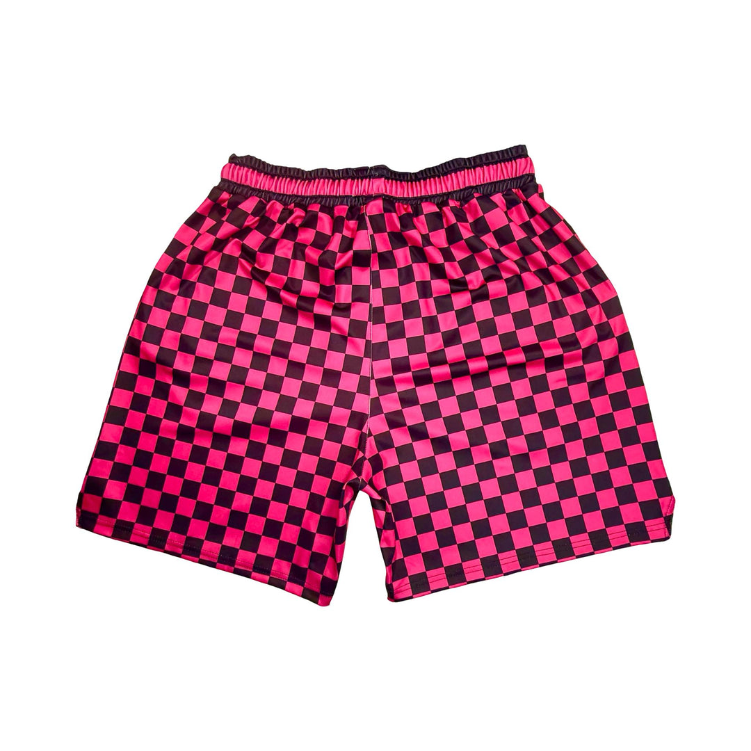 Checkmate Pink Basketball Shorts — Soft Dry Fit