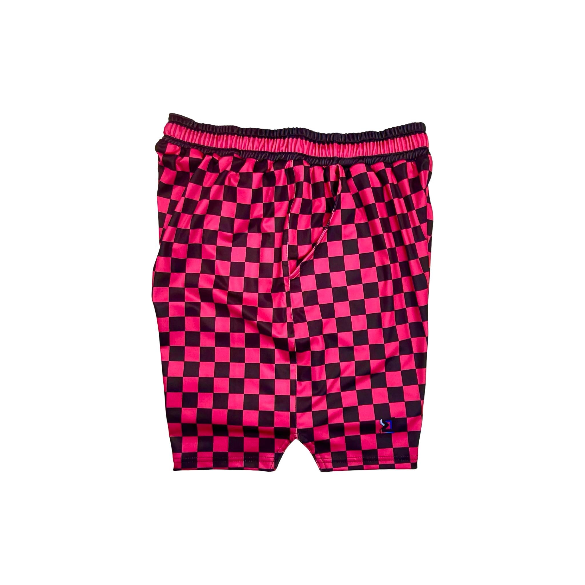Checkmate Pink Basketball Shorts — Soft Dry Fit