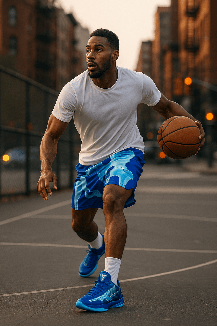 X-RAY GO | Blue Dry-Fit Basketball Shorts (Kobe 5 Protro Match) Trap'n Shorts
