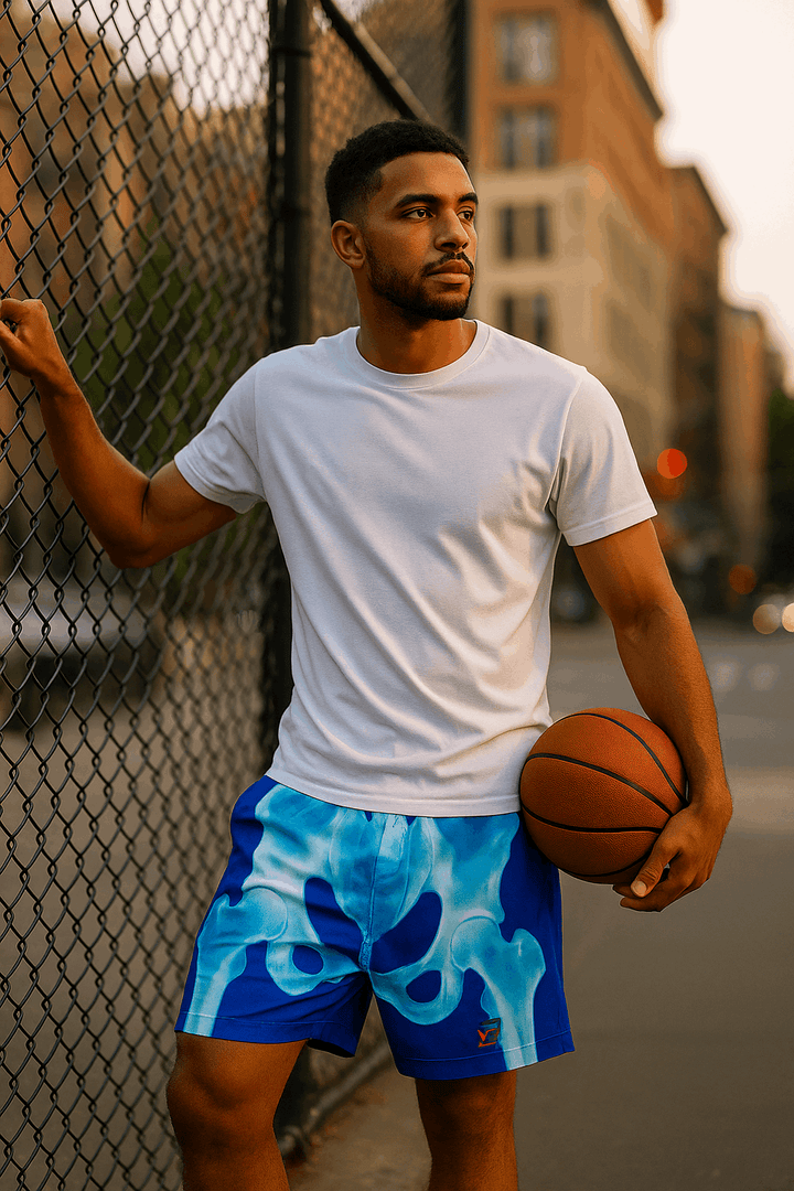 X-RAY GO | Blue Dry-Fit Basketball Shorts (Kobe 5 Protro Match) Trap'n Shorts